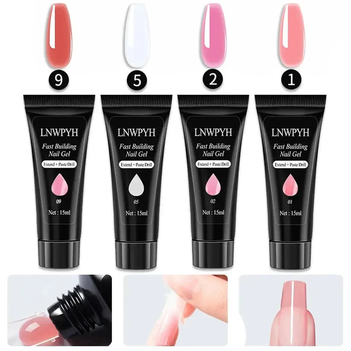 Set Manucure Gel avec Lampe LED-Saylana