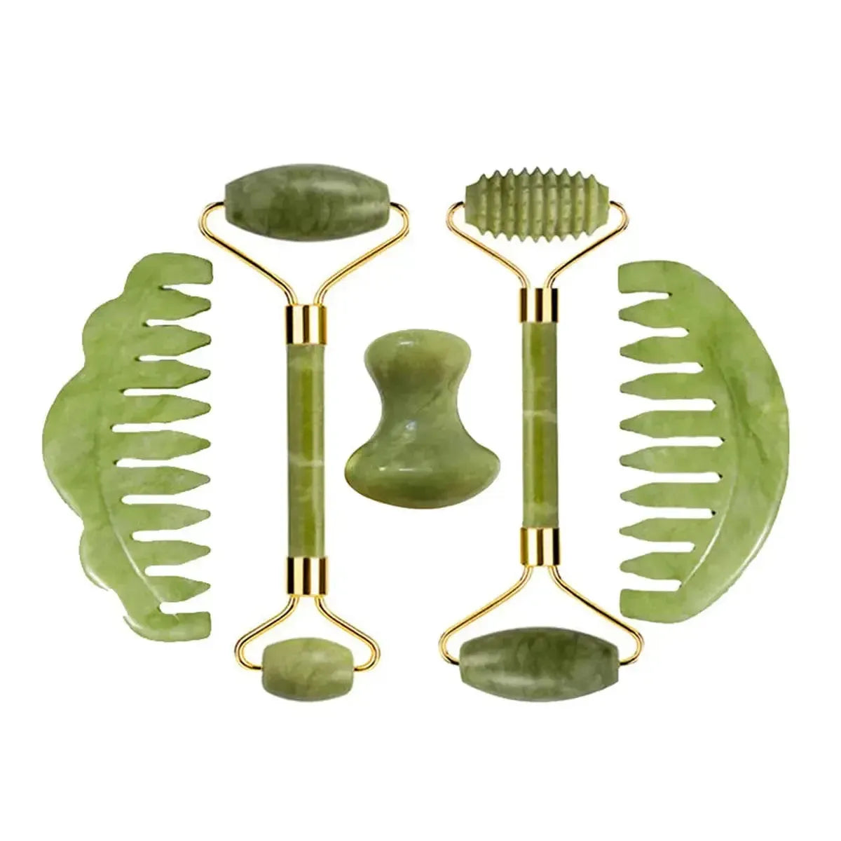 Set Massage Jade & Gua Sha Naturel-Saylana