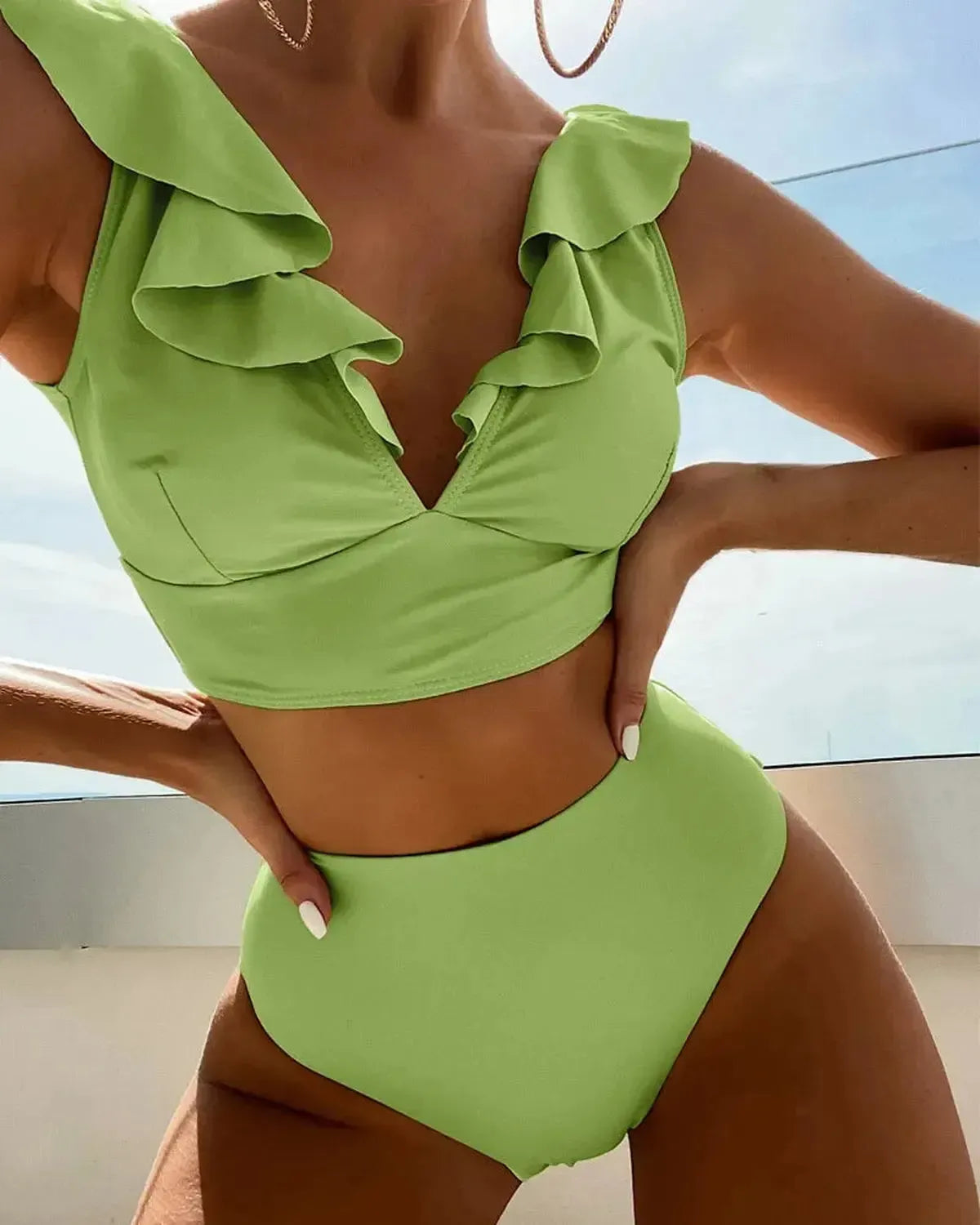 Tankini Volants 2 Pièces Look Été-Saylana