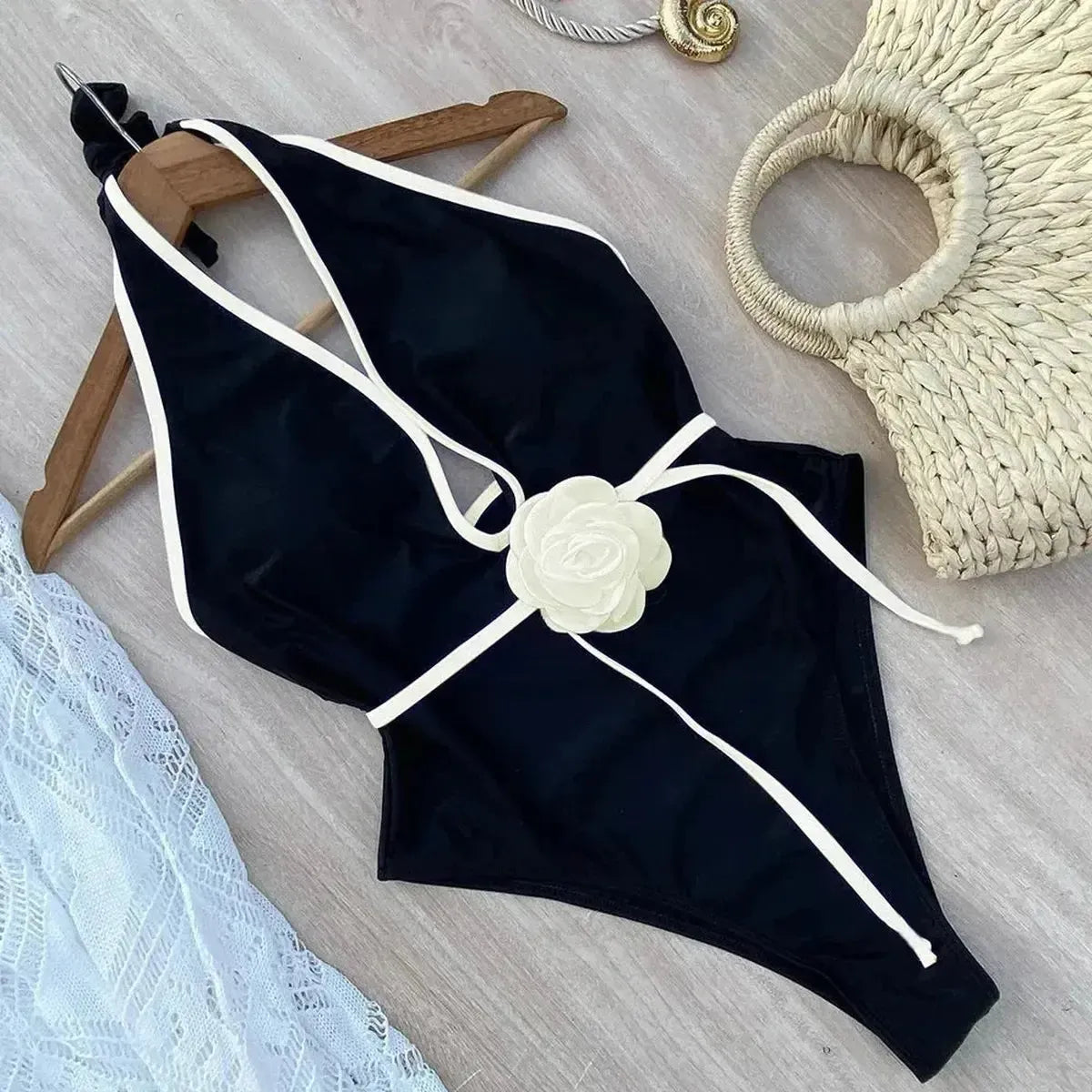 Tenue de Plage Halter Fleurie-Saylana