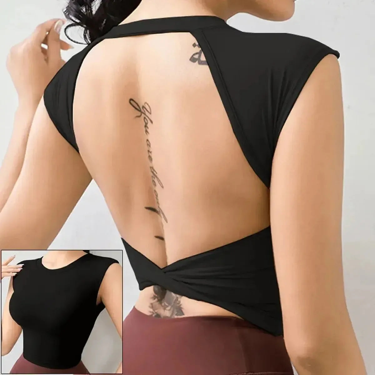 Top Yoga Dos Ouvert-Saylana
