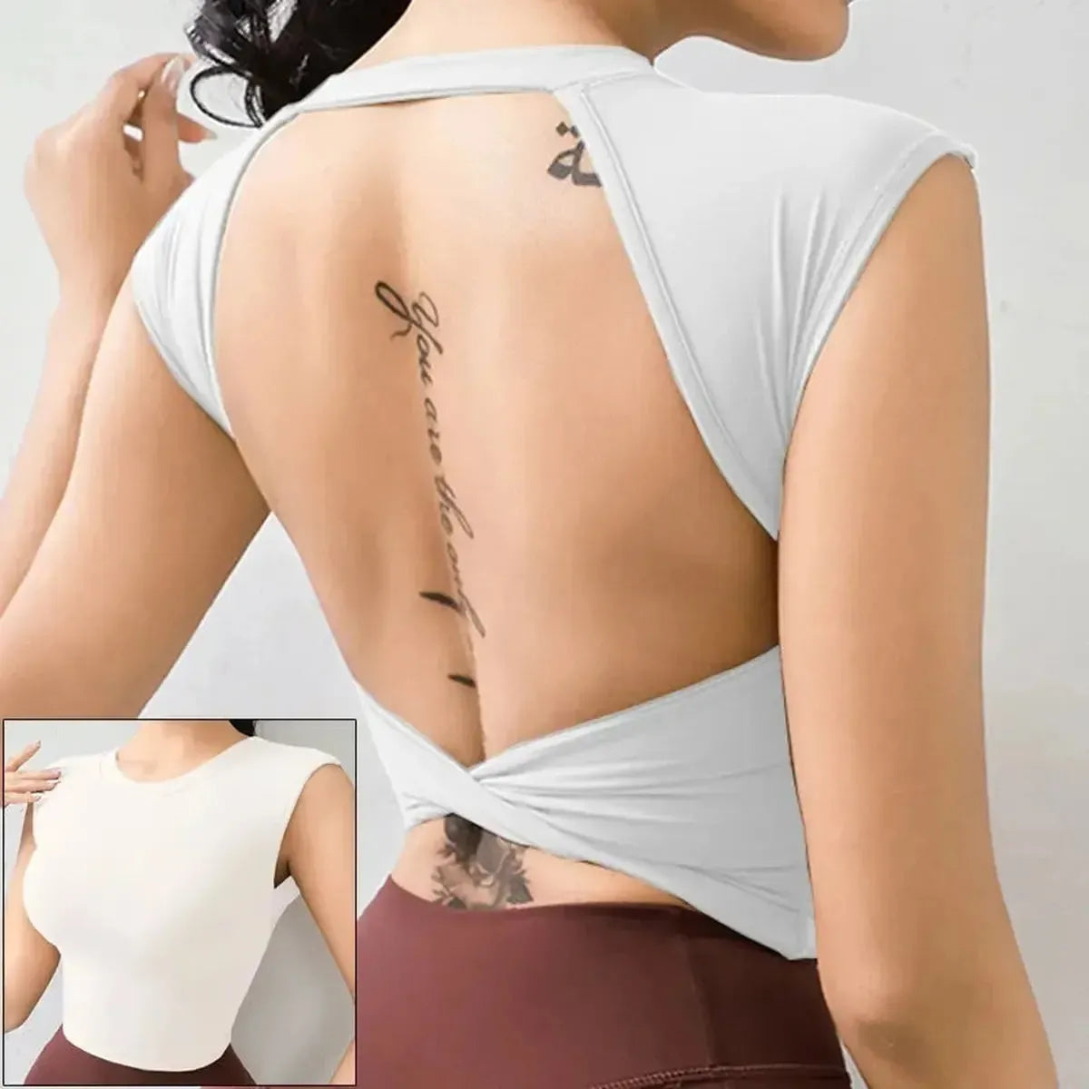 Top Yoga Dos Ouvert-Saylana