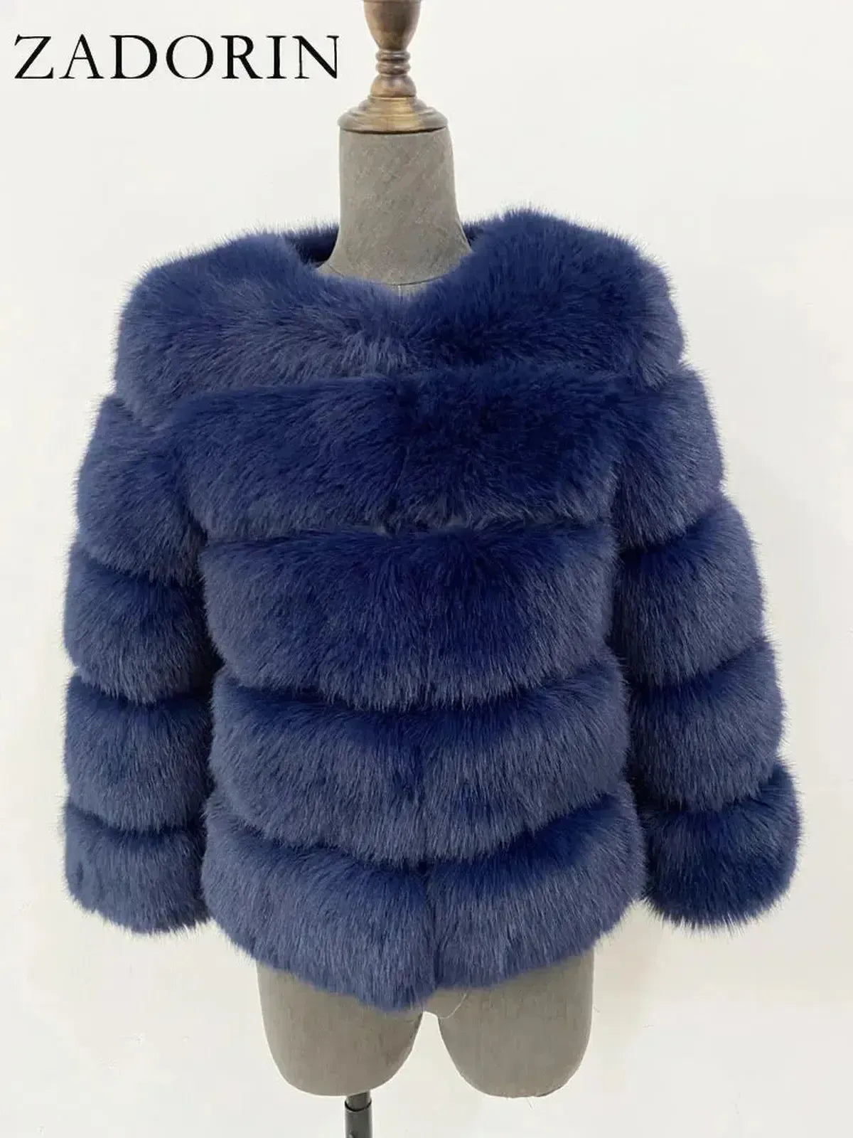 Veste Courte Imitation Vison S-6XL-Saylana
