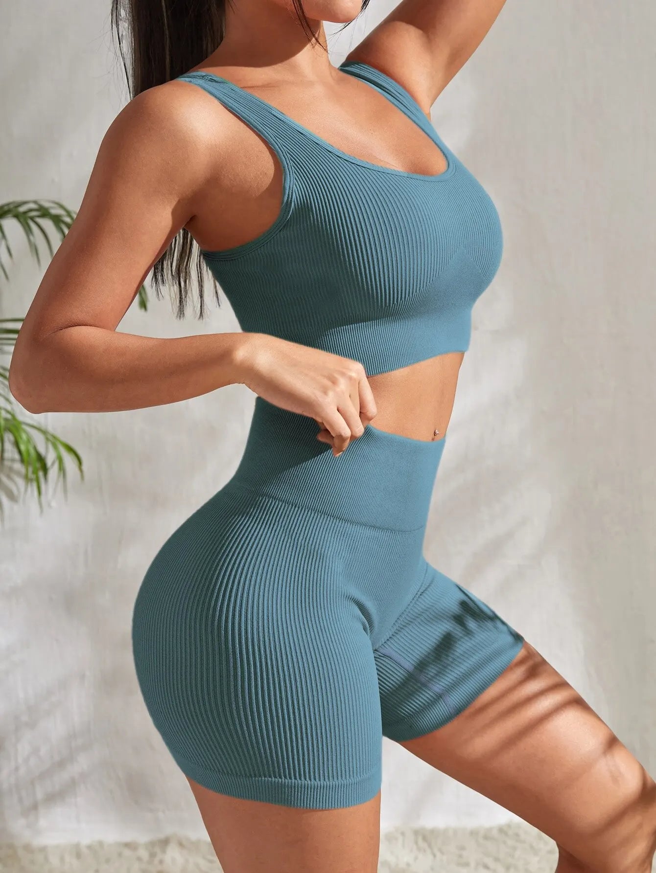 Ensemble 2 Pièces Court Taille Haute - Saylana