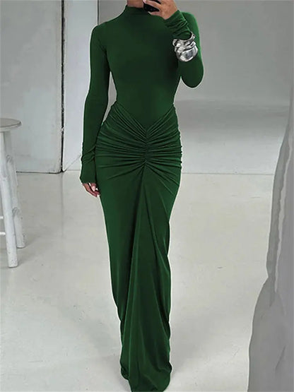 Robe Slim Plissée Saylana