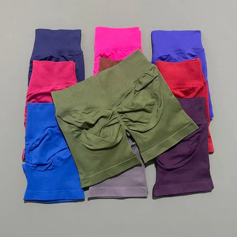 Short de Sport Taille Basse Sans Couture