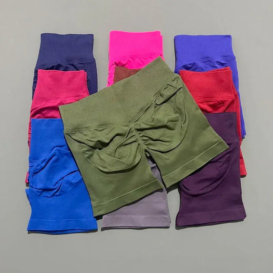 Short de Sport Taille Basse Sans Couture
