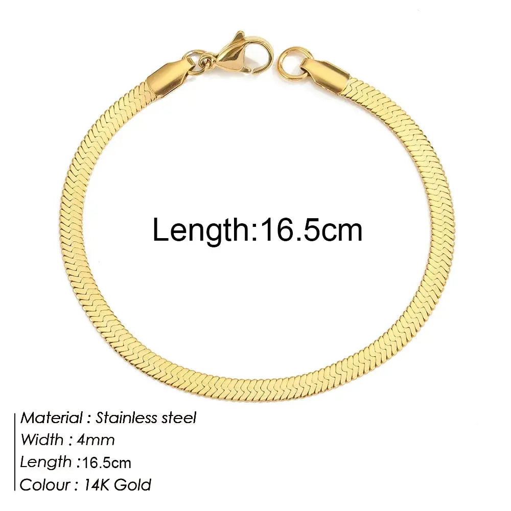 Bracelet Twist Acier Doré