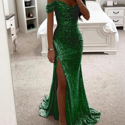 Ballgown Legere Sexy Effet Scintillant - Saylana