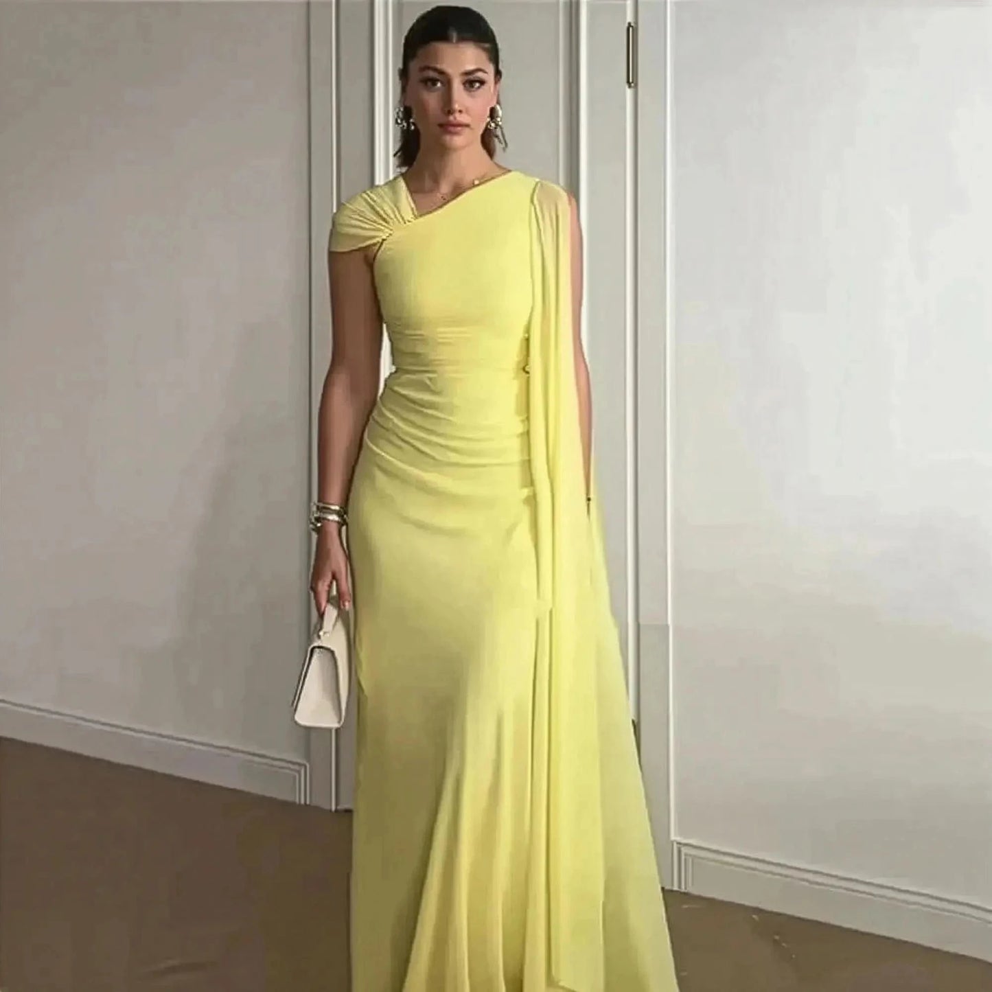 A - Line avec Manches Cape - Saylana