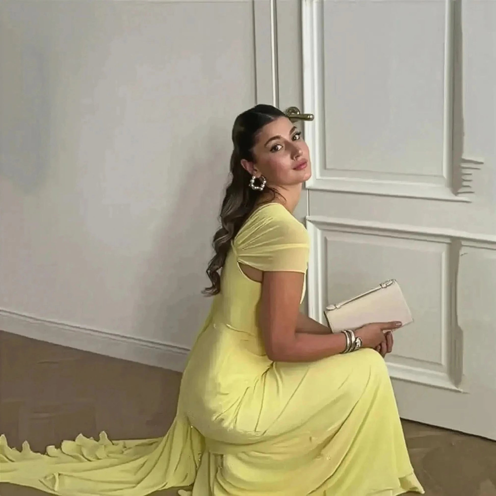 A - Line avec Manches Cape - Saylana