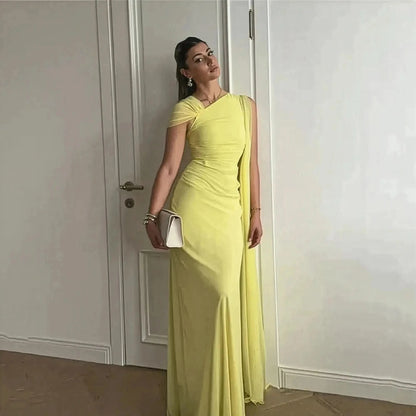 A - Line avec Manches Cape - Saylana