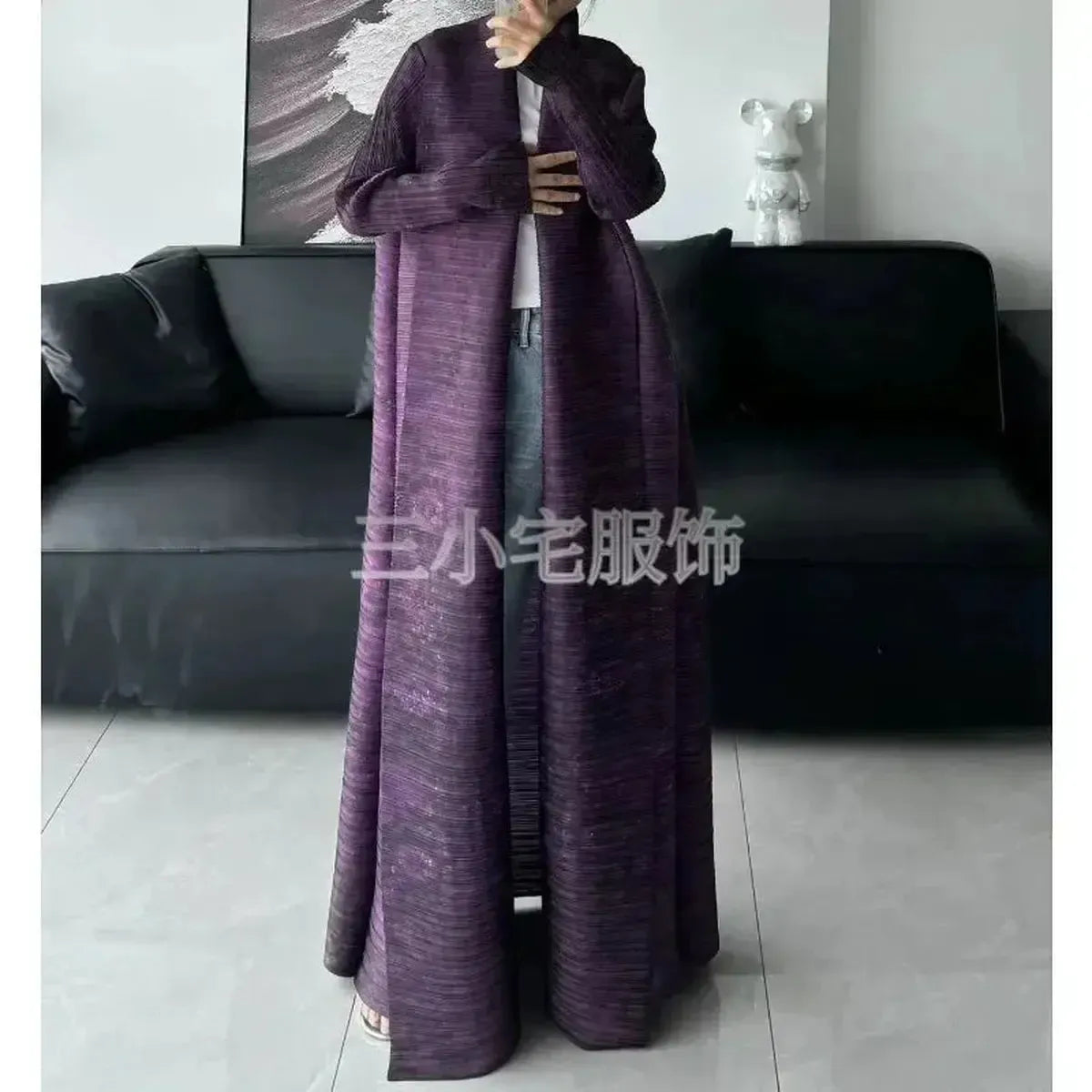 Abaya Vintage Imprimée Grande Taille-Saylana