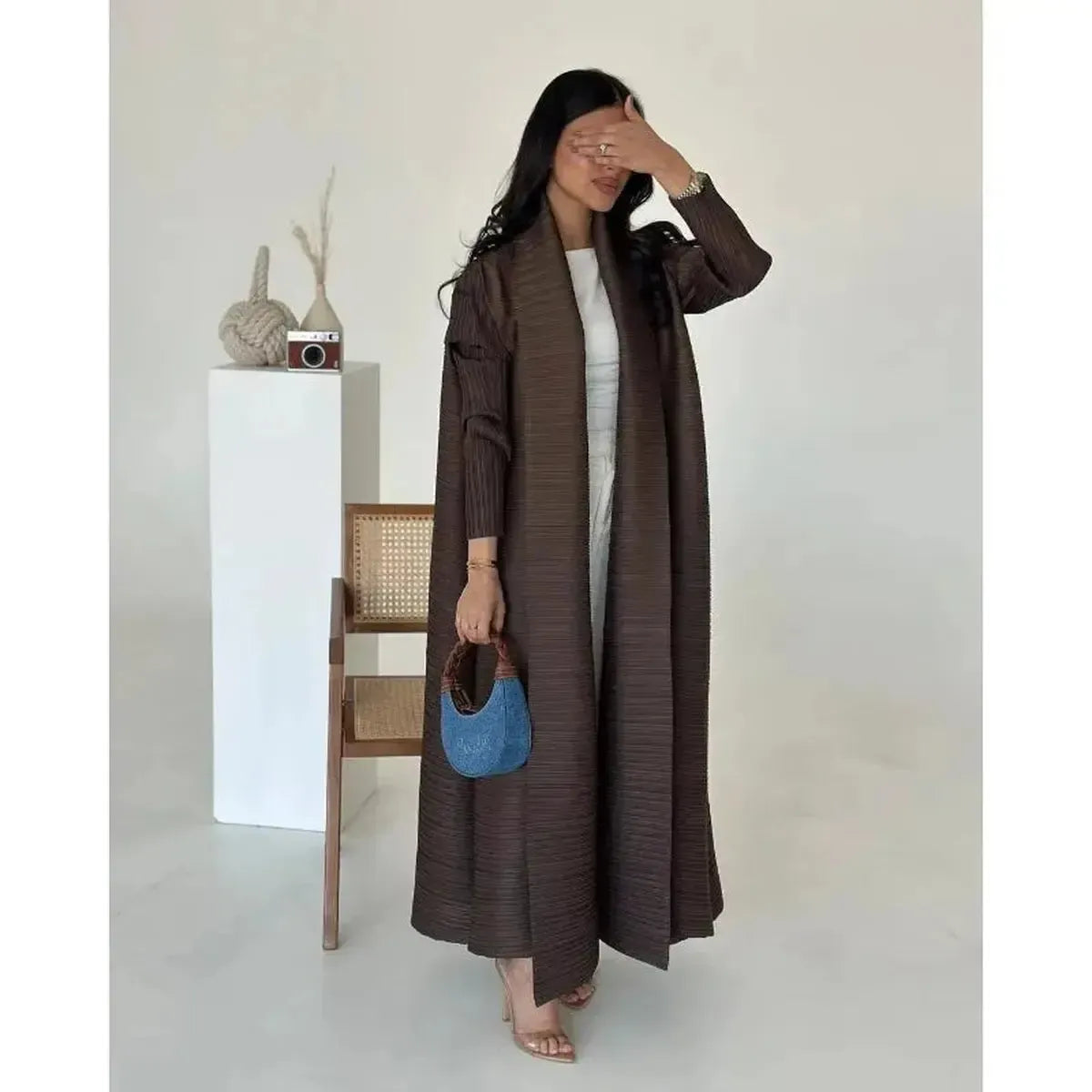 Abaya Vintage Imprimée Grande Taille-Saylana