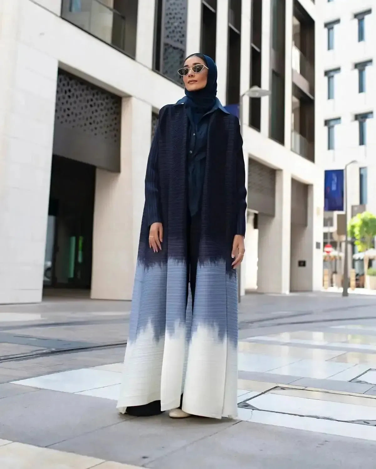 Abaya Vintage Imprimée Grande Taille-Saylana