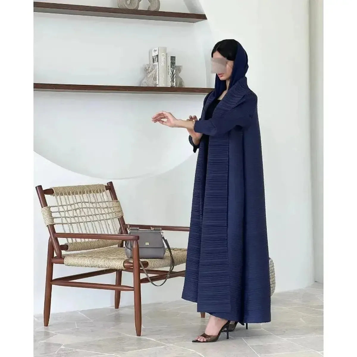Abaya Vintage Imprimée Grande Taille-Saylana