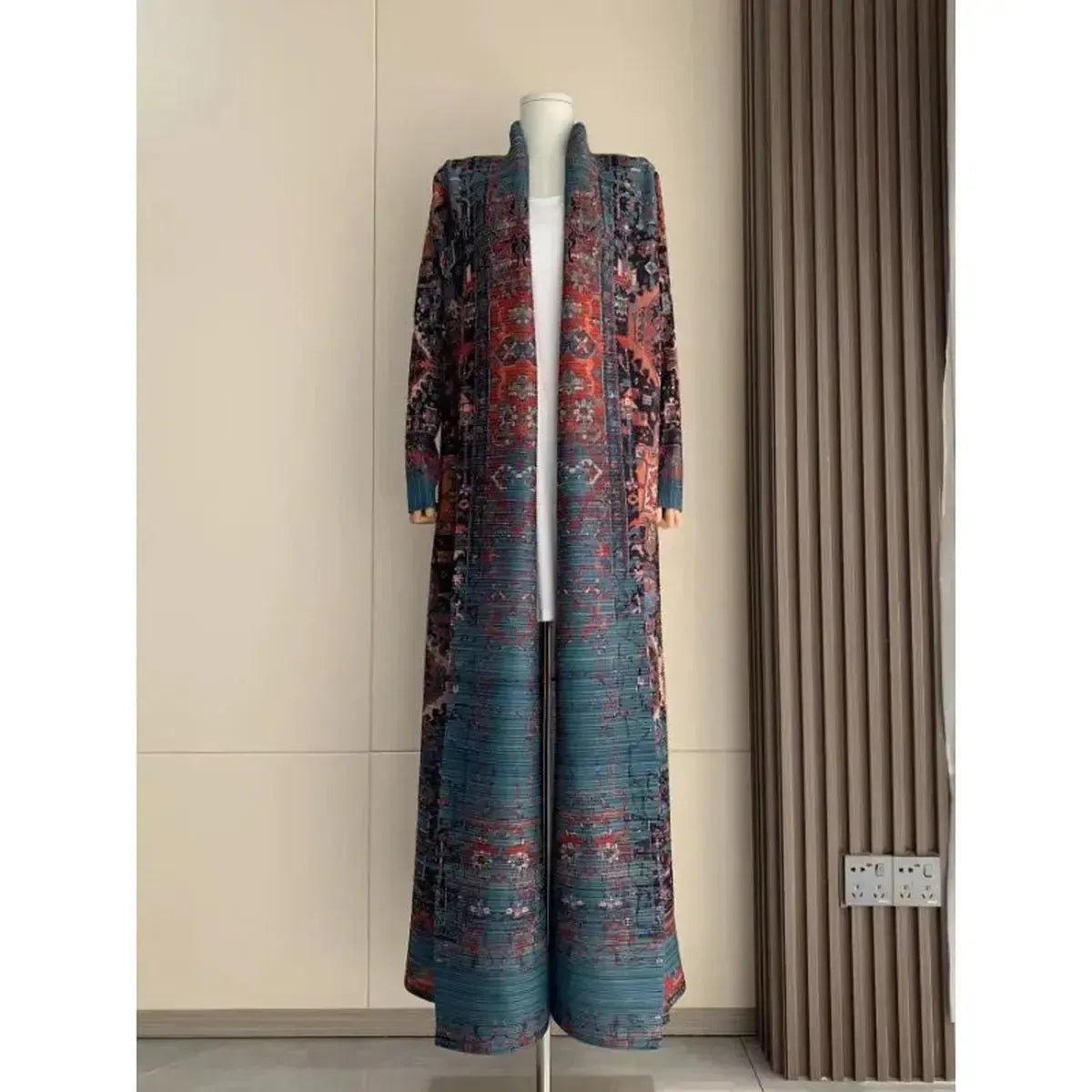 Abaya Vintage Imprimée Grande Taille-Saylana