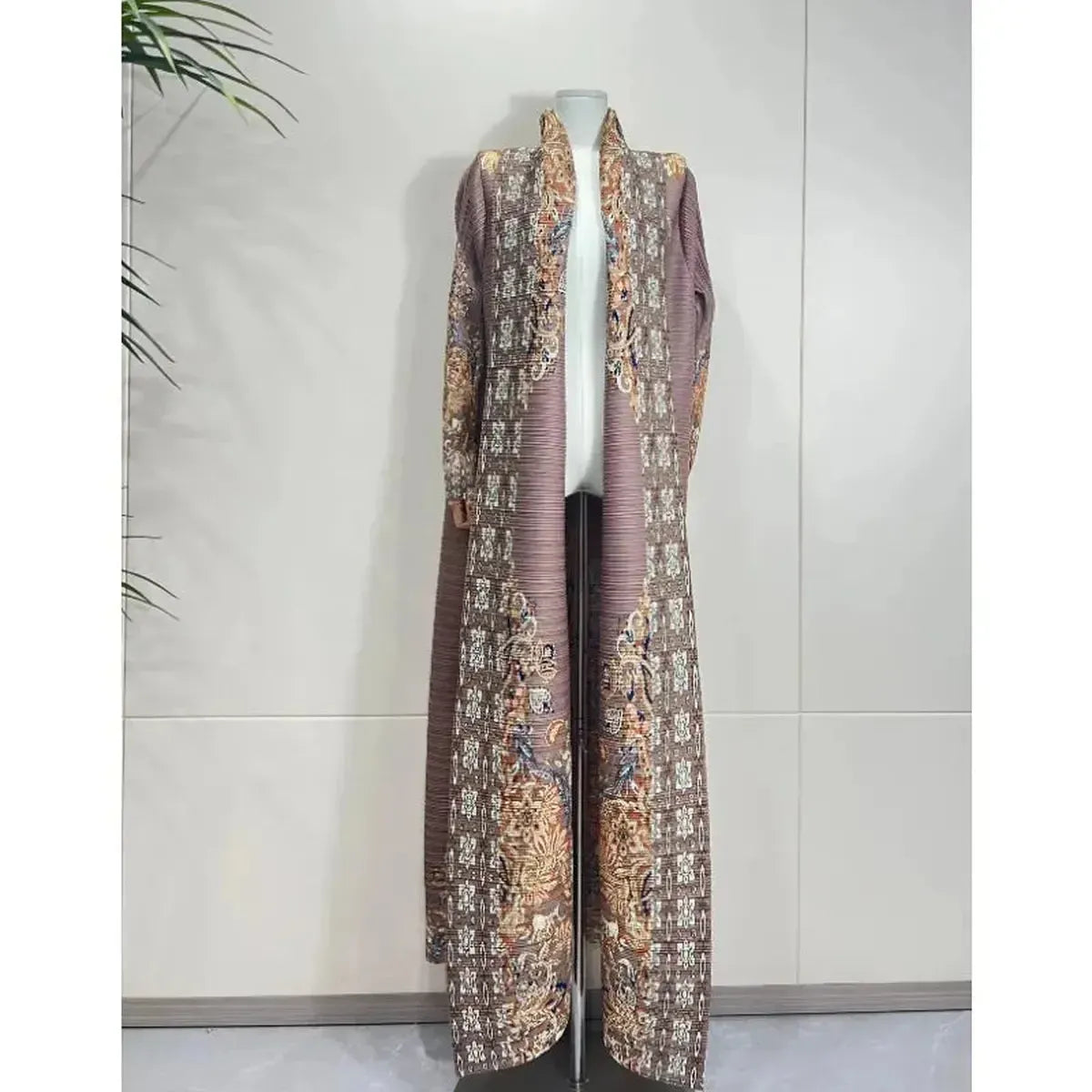 Abaya Vintage Imprimée Grande Taille-Saylana