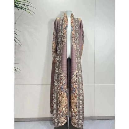 Abaya Vintage Imprimée Grande Taille-Saylana