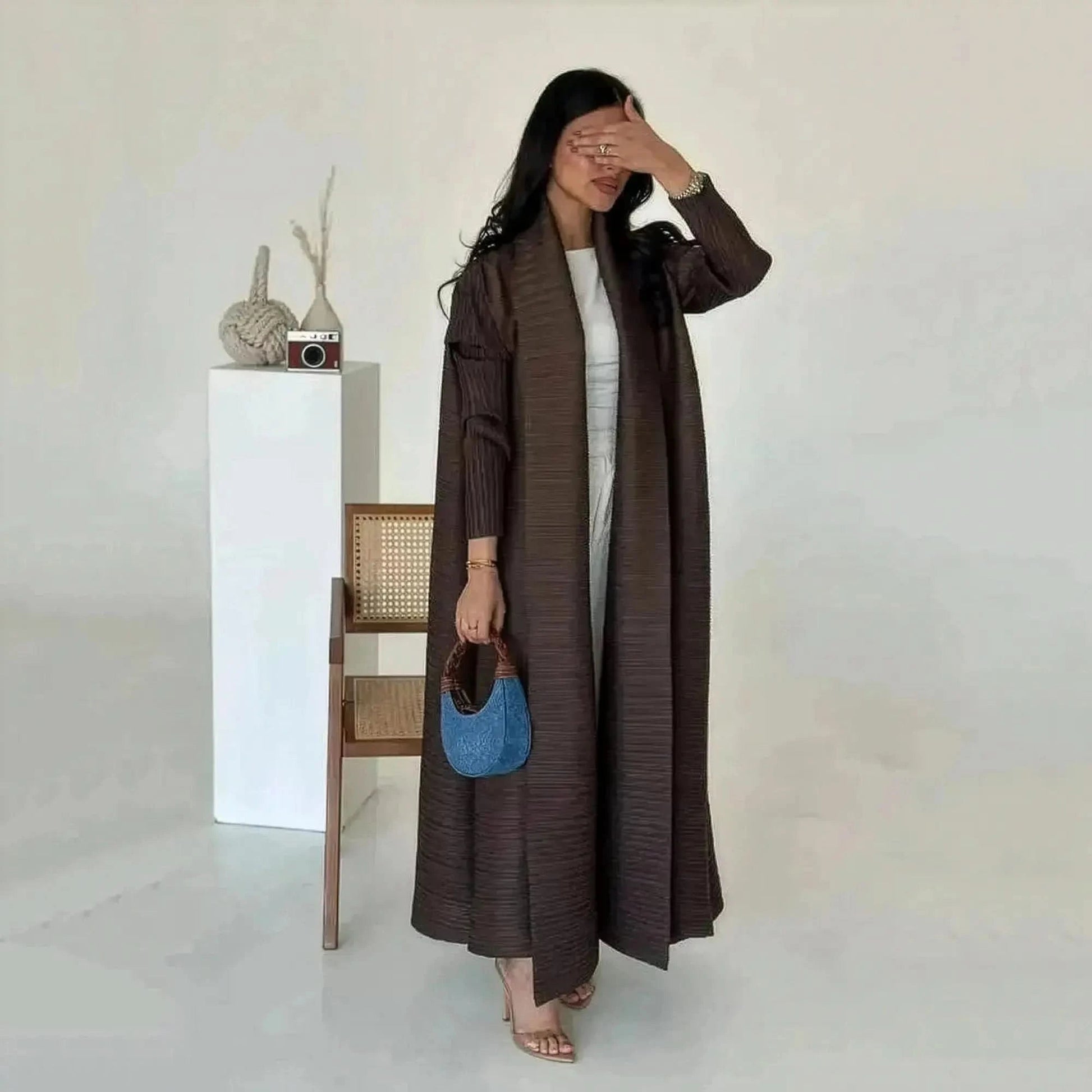 Abaya Vintage Imprimée Grande Taille - Saylana
