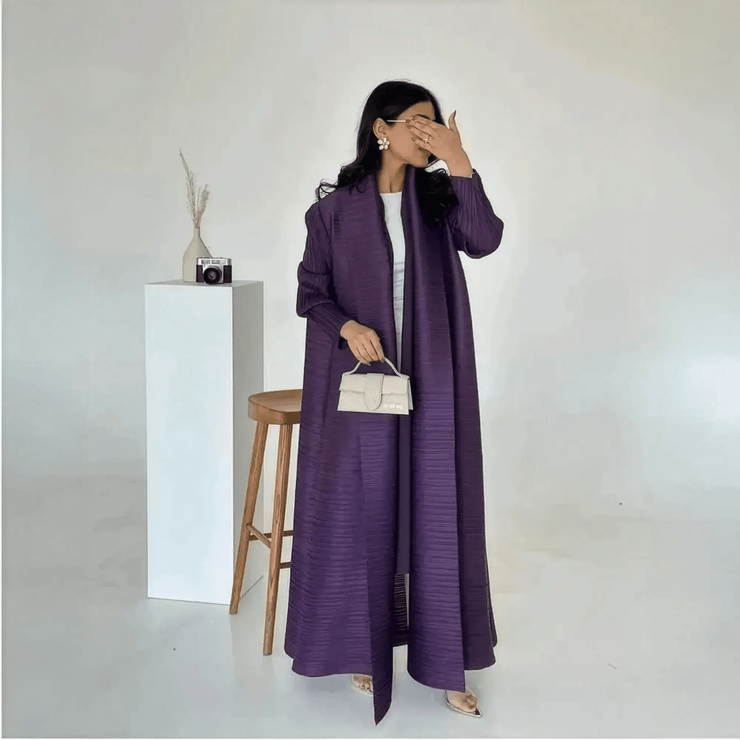 Abaya Vintage Imprimée Grande Taille - Saylana