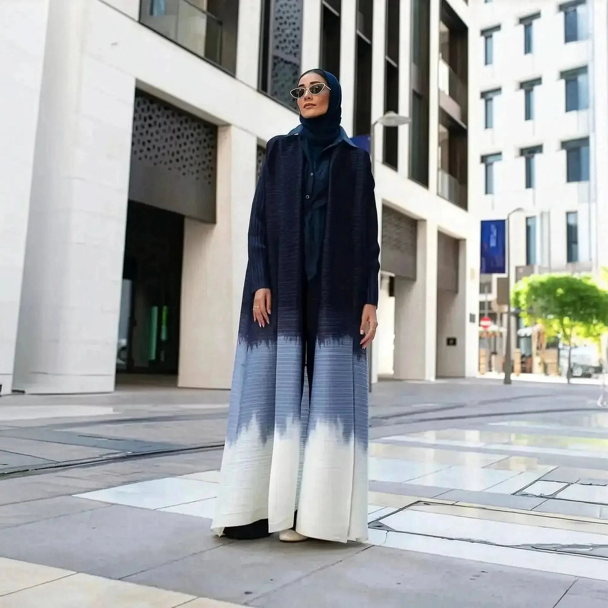 Abaya Vintage Imprimée Grande Taille - Saylana