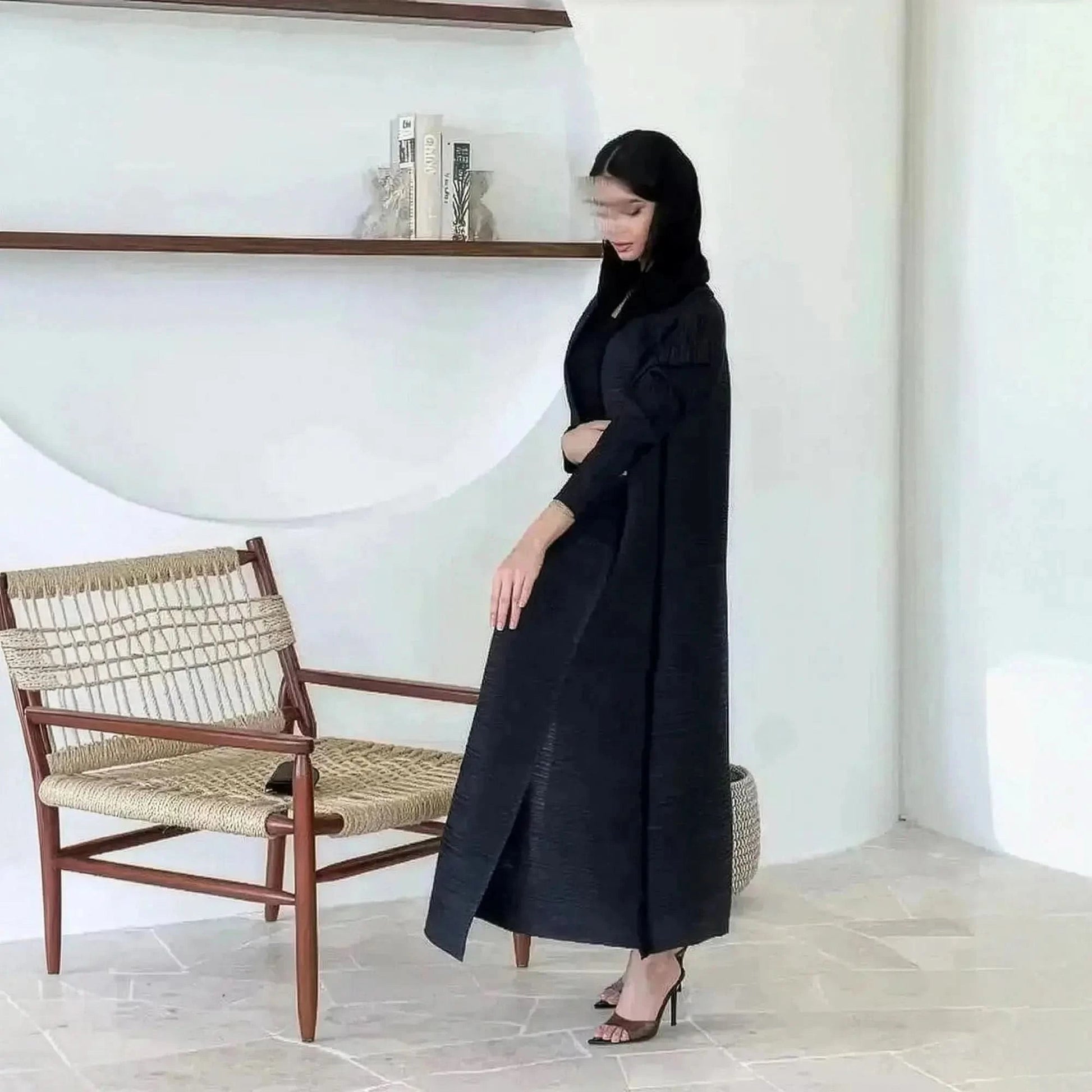 Abaya Vintage Imprimée Grande Taille - Saylana