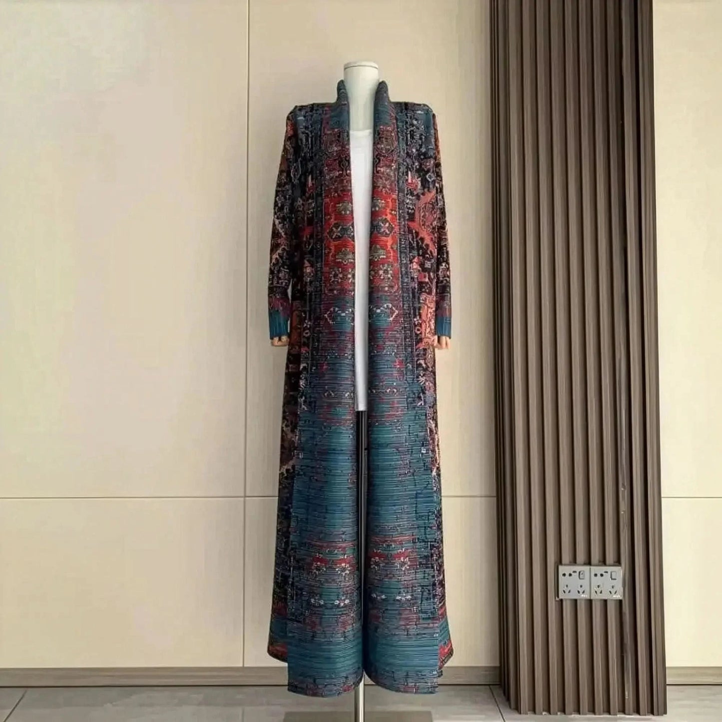 Abaya Vintage Imprimée Grande Taille - Saylana