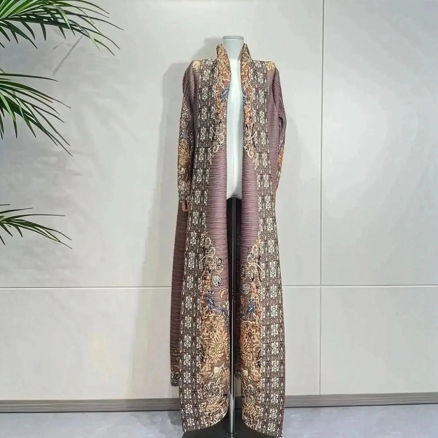 Abaya Vintage Imprimée Grande Taille - Saylana