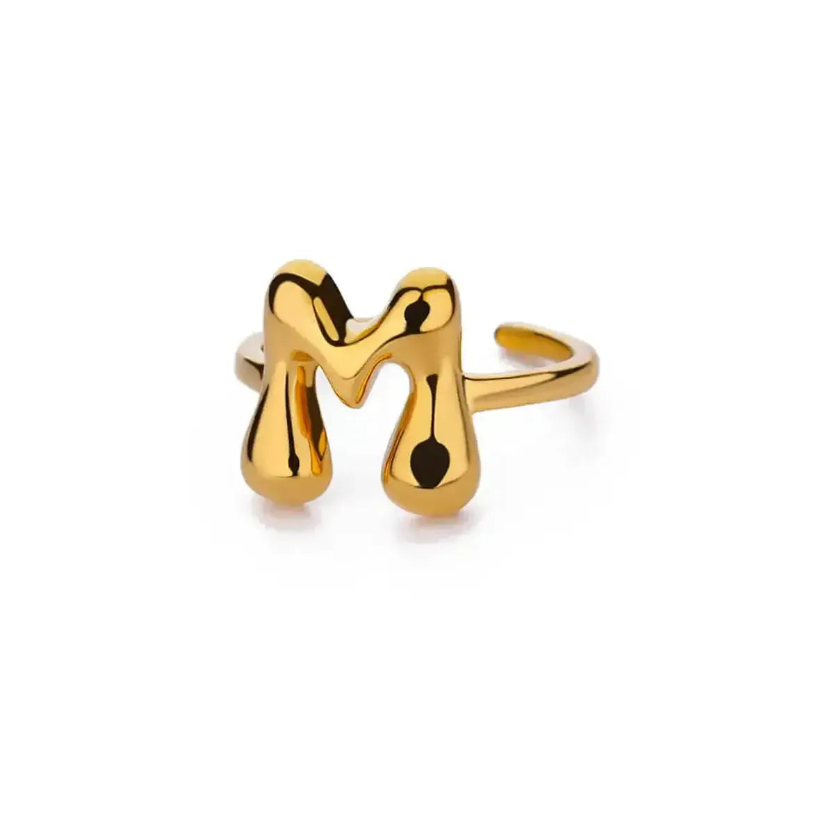 Anneau Ouvert Lettres Bulles Chic-Saylana