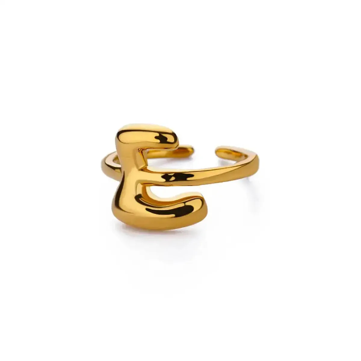 Anneau Ouvert Lettres Bulles Chic-Saylana