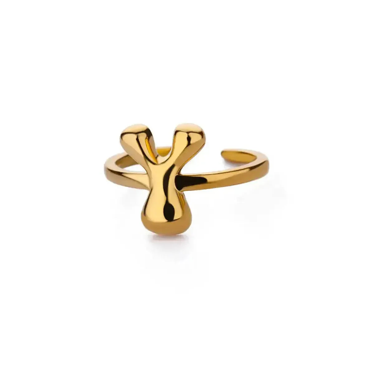 Anneau Ouvert Lettres Bulles Chic-Saylana