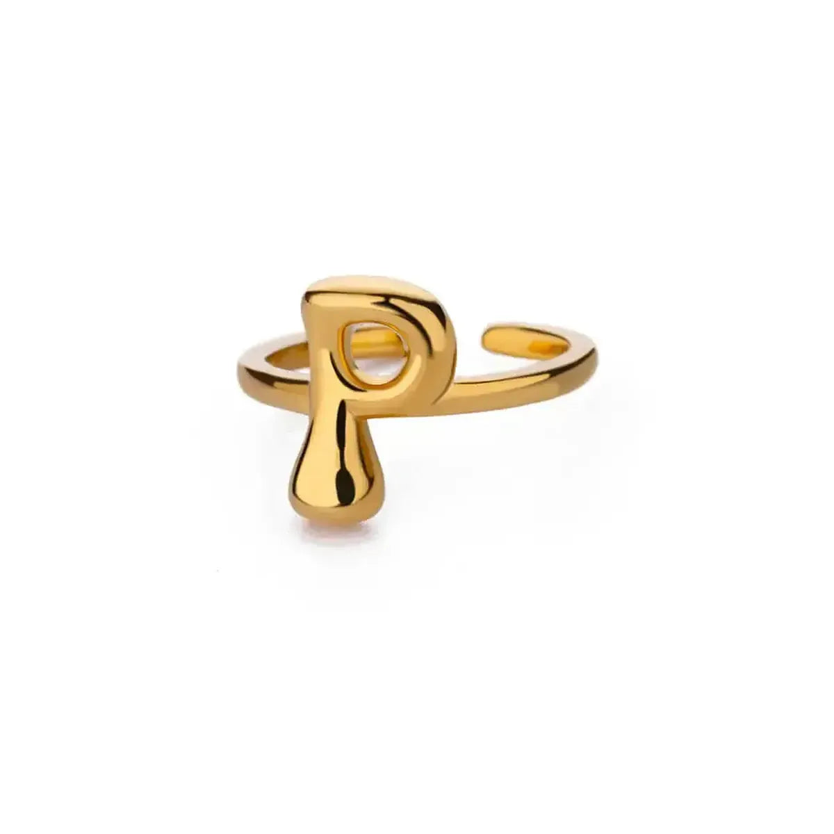Anneau Ouvert Lettres Bulles Chic-Saylana