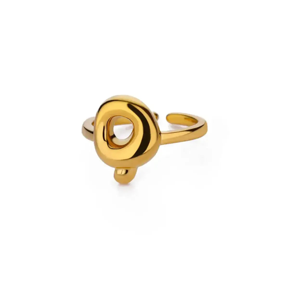Anneau Ouvert Lettres Bulles Chic-Saylana