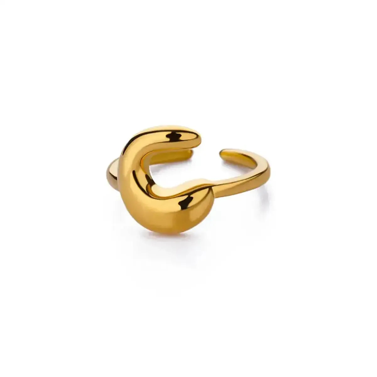 Anneau Ouvert Lettres Bulles Chic-Saylana