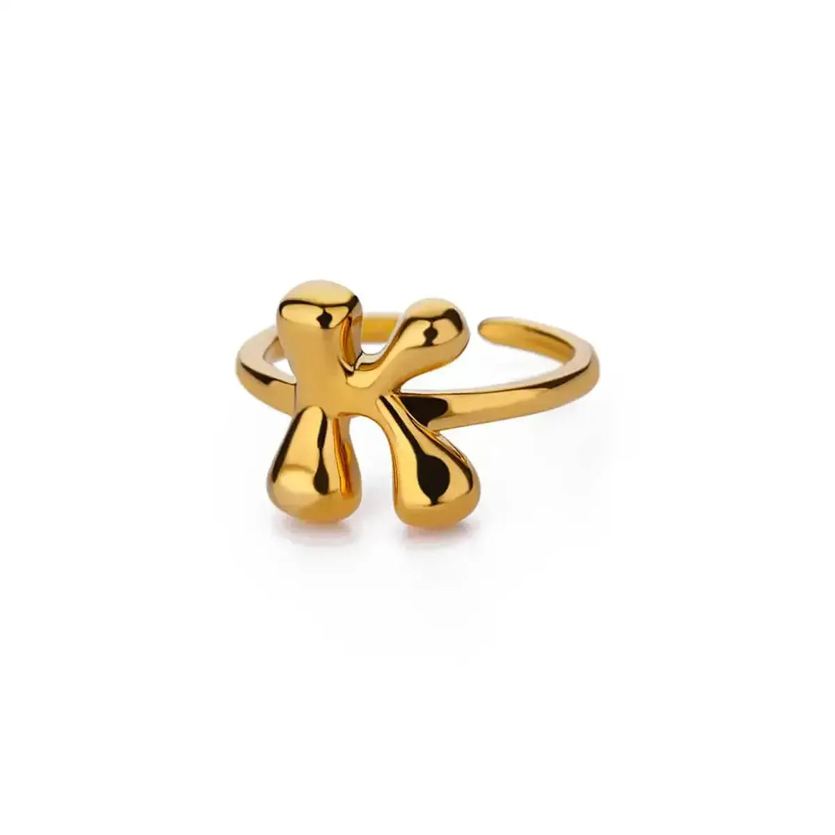 Anneau Ouvert Lettres Bulles Chic-Saylana