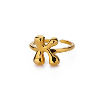 Anneau Ouvert Lettres Bulles Chic-Saylana
