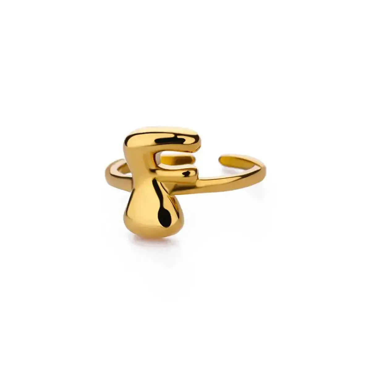 Anneau Ouvert Lettres Bulles Chic-Saylana
