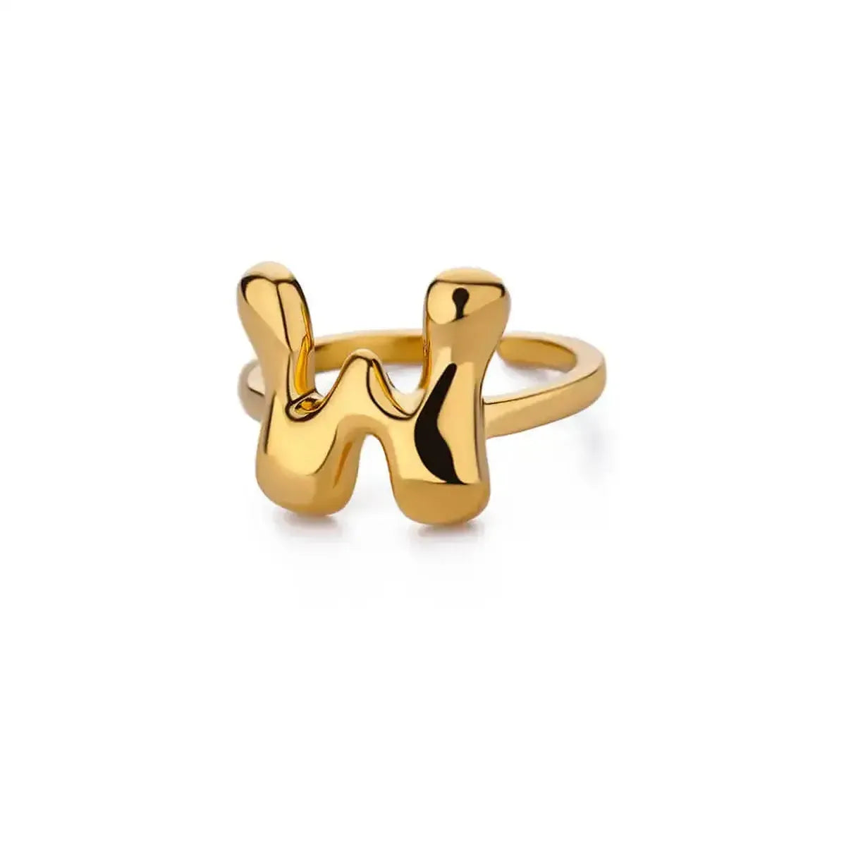 Anneau Ouvert Lettres Bulles Chic-Saylana