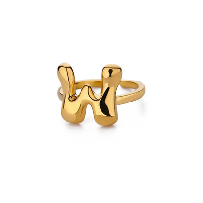 Anneau Ouvert Lettres Bulles Chic-Saylana