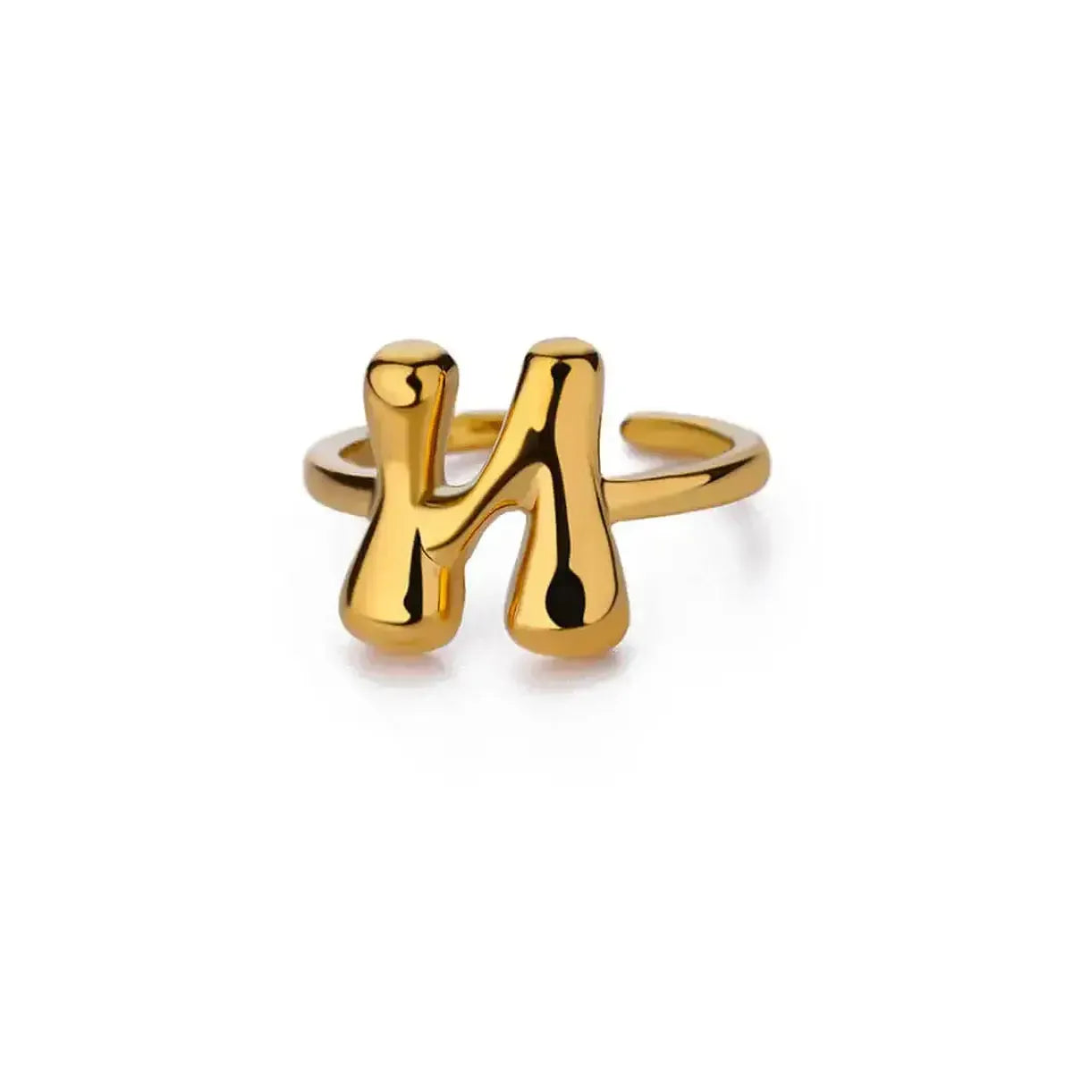 Anneau Ouvert Lettres Bulles Chic-Saylana