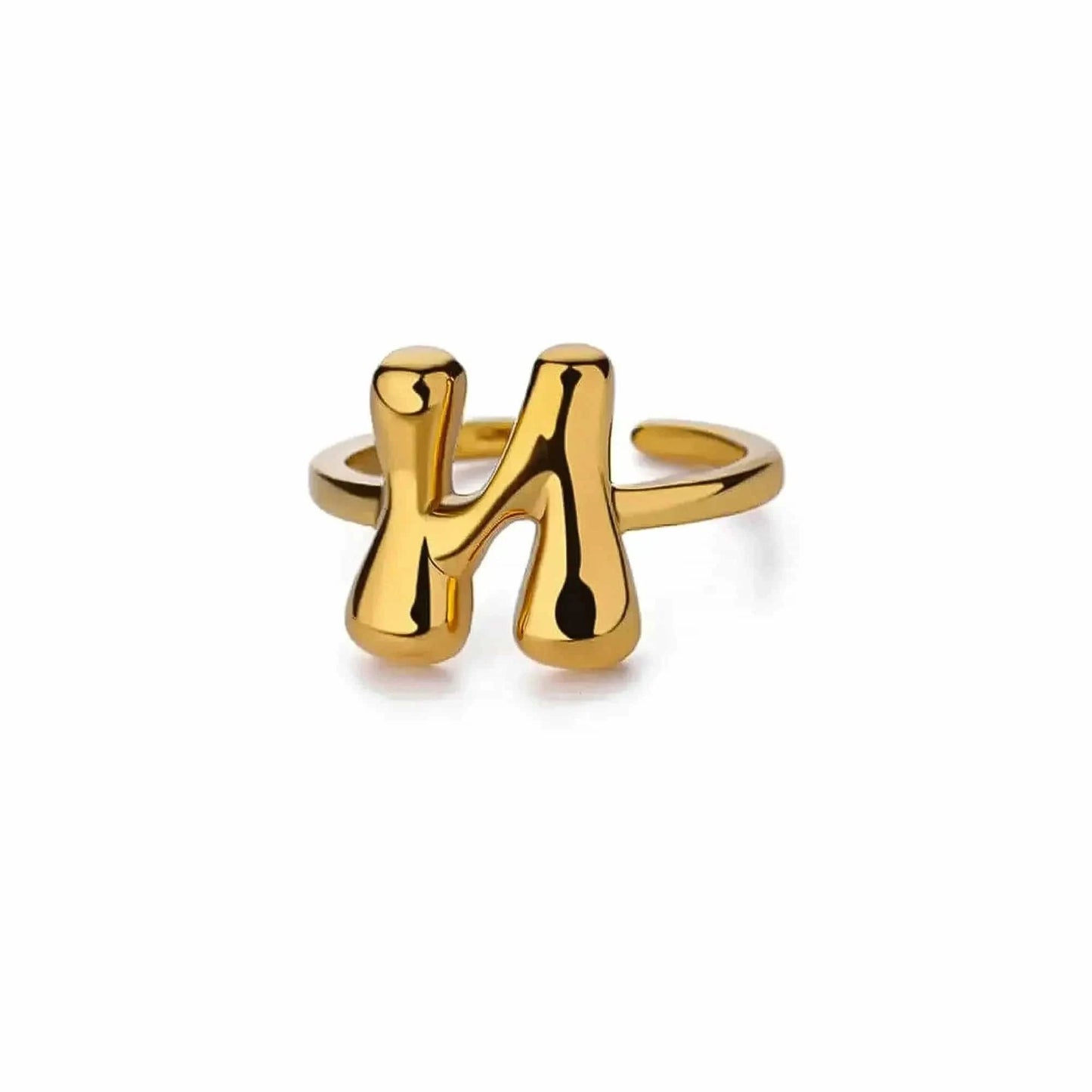 Anneau Ouvert Lettres Bulles Chic - Saylana