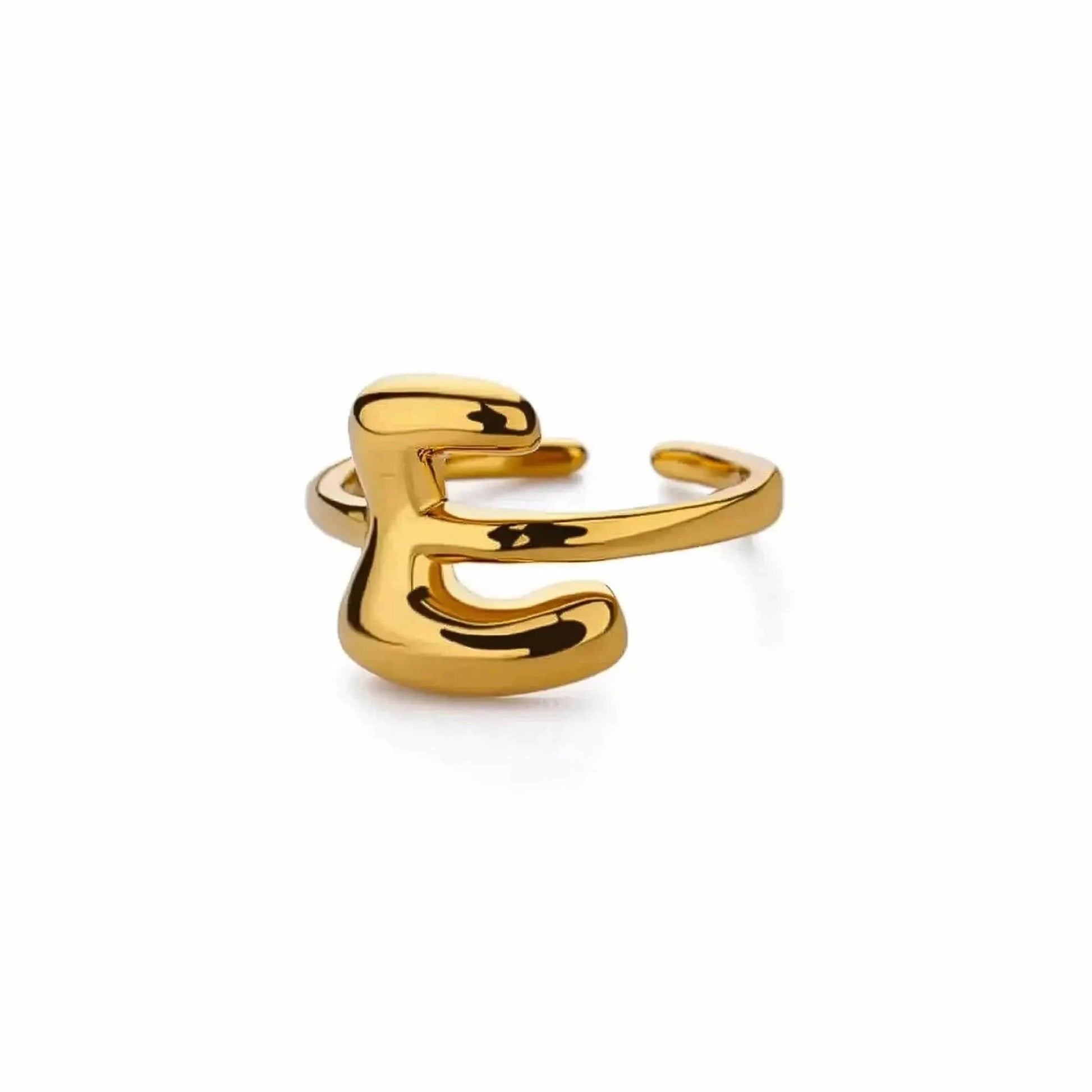 Anneau Ouvert Lettres Bulles Chic - Saylana