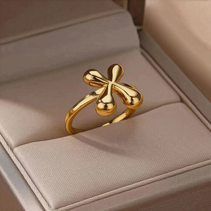 Anneau Ouvert Lettres Bulles Chic - Saylana