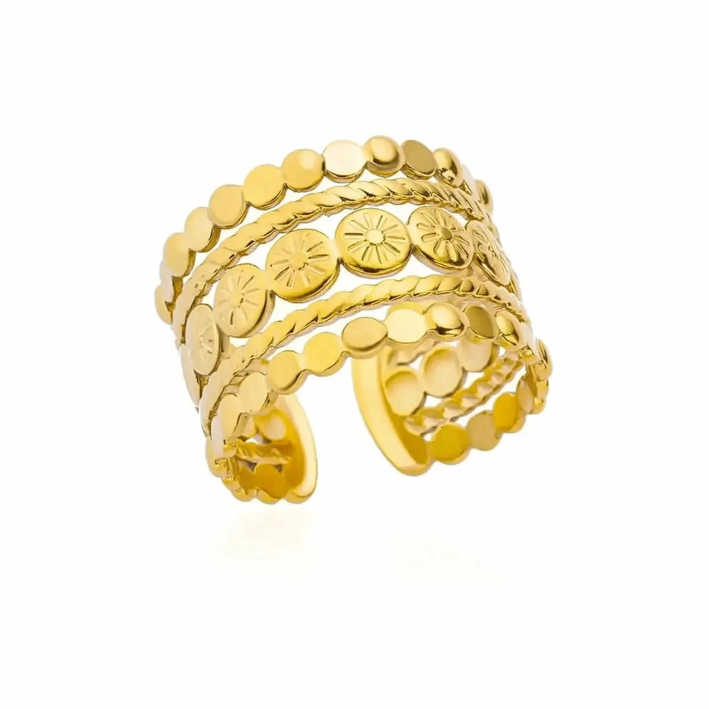 Bague Classique Inoxydable Chic - Saylana