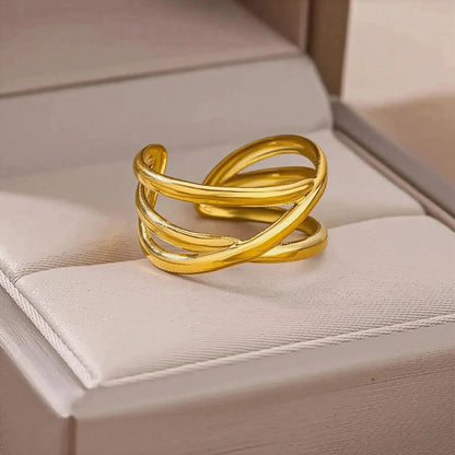 Bague Classique Inoxydable Chic - Saylana