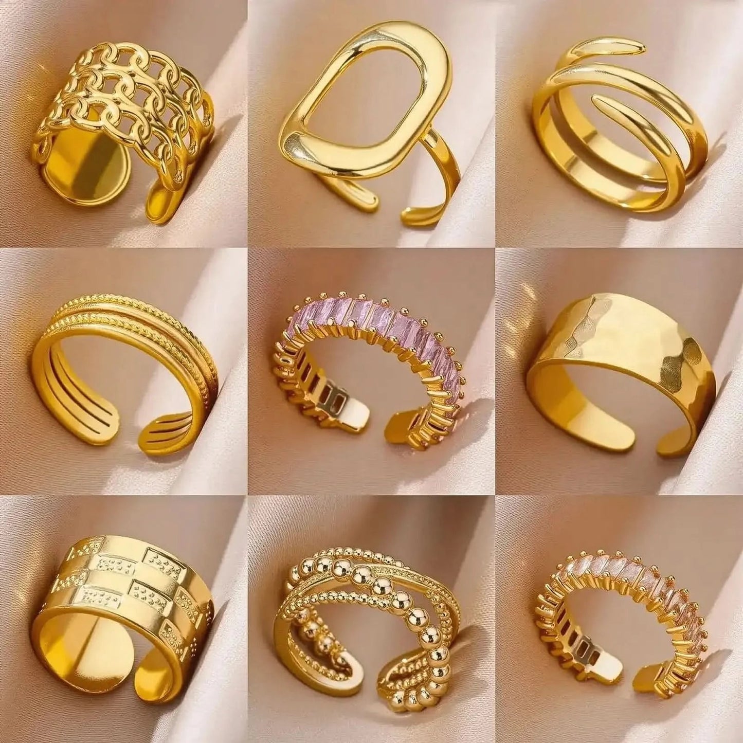 Bague Classique Inoxydable Chic - Saylana