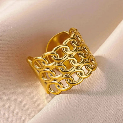 Bague Classique Inoxydable Chic - Saylana