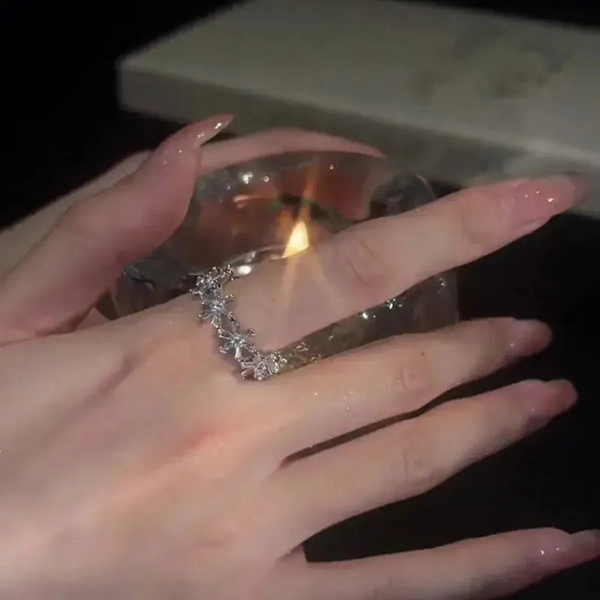 Bague Cœur Noir Bicolore Punk-Saylana