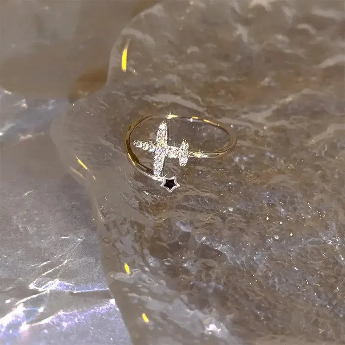 Bague Cœur Noir Bicolore Punk-Saylana